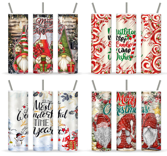 Tumbler Wrap Bundle, 20oz Skinny Tumbler Wrap PNG