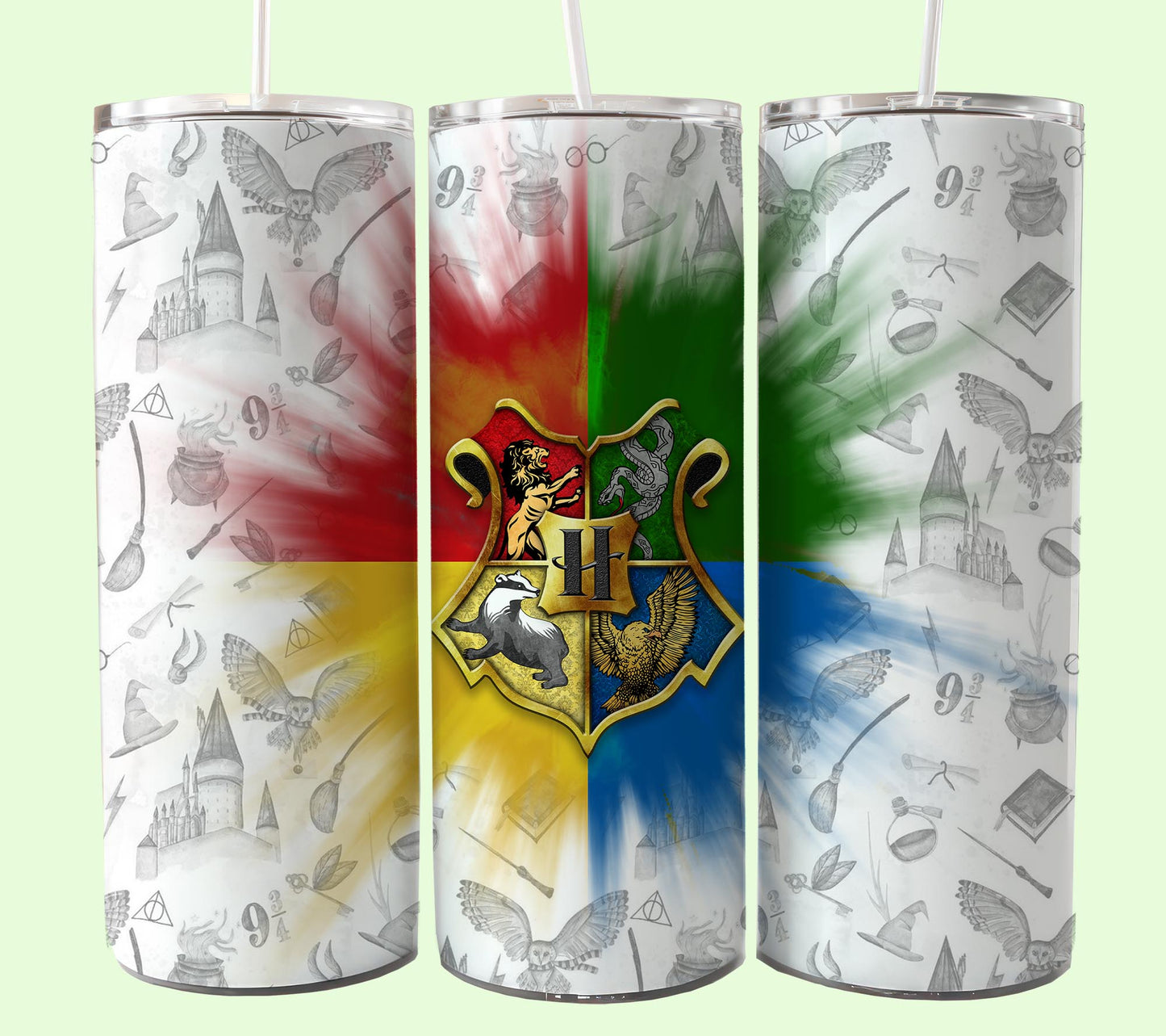 Magischer 20oz Tumbler Wrap PNG, HP Skinny Tumbler Sublimation, Zauberer Tumbler Png, Potterhead Tumbler Png, Hogwarts Wrap, Harry Magic Png