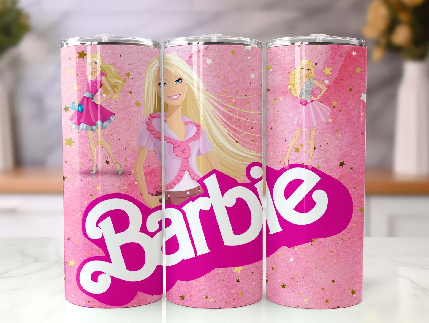 Barbie Tumbler Wrap, 20oz Straight Skinny Wrap, Sublimation Design, Cartoon Tumbler Design, Digital Download - PNG 10 - VartDigitals