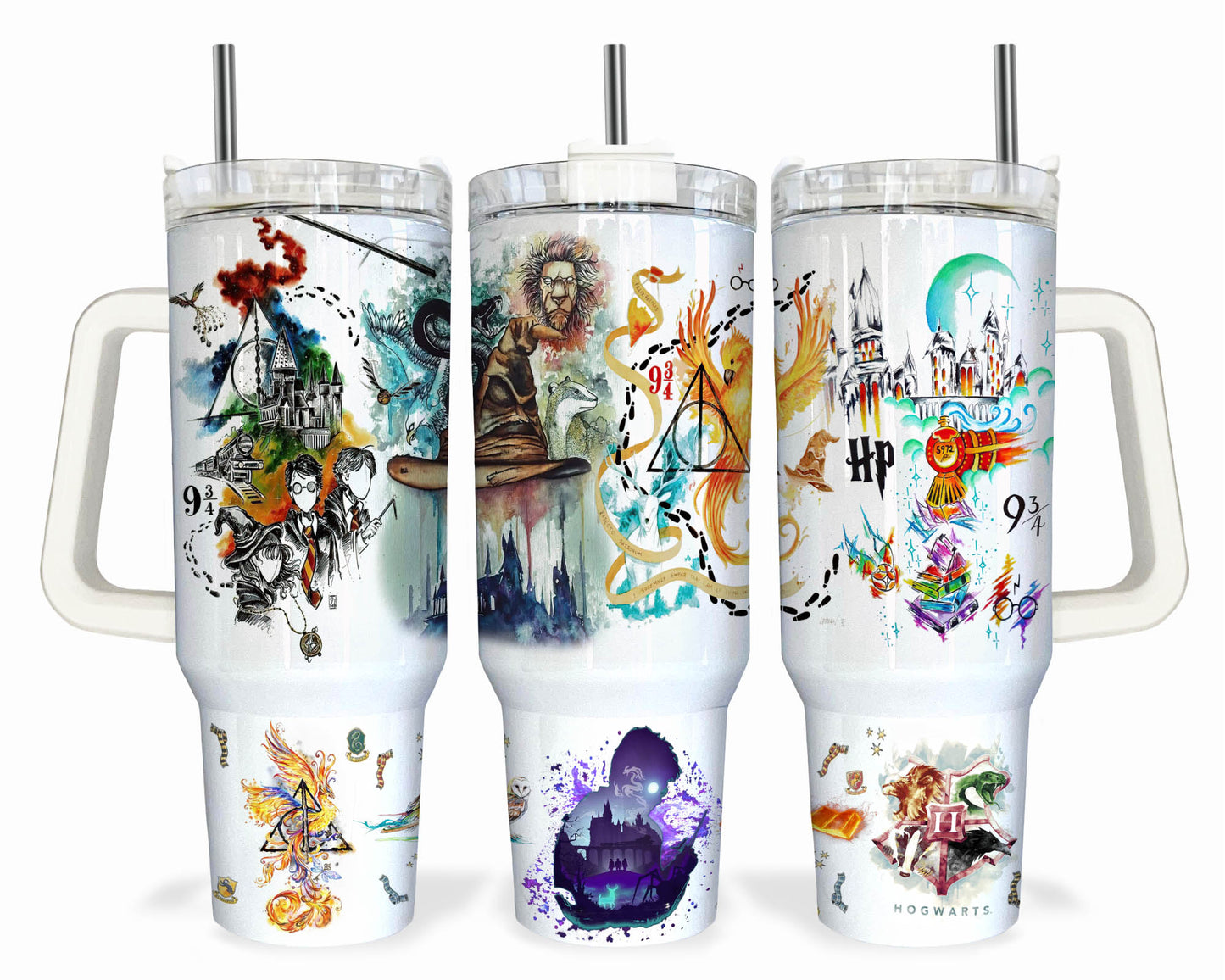 Bundle Cartoon-Figuren 40 oz Tumbler Wrap, Halloween Quencher Tumbler Sublimation, Cartoon Tumbler Png, Princess Wrap, Nightmare Scary