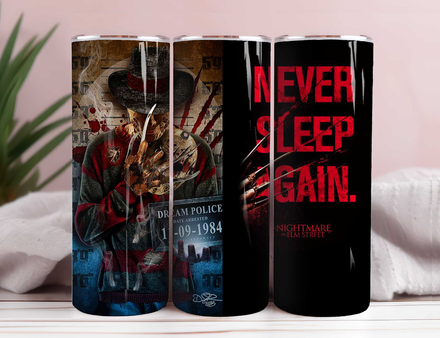 Bundle Horror Charaktere 20oz Skinny Tumbler Sublimation Designs Zeitung Horror Bundle Png Tumbler Straight Digital Download 11