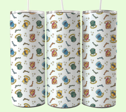 Magischer 20oz Tumbler Wrap PNG, HP Skinny Tumbler Sublimation, Zauberer Tumbler Png, Potterhead Tumbler Png, Hogwarts Wrap, Harry Magic Png