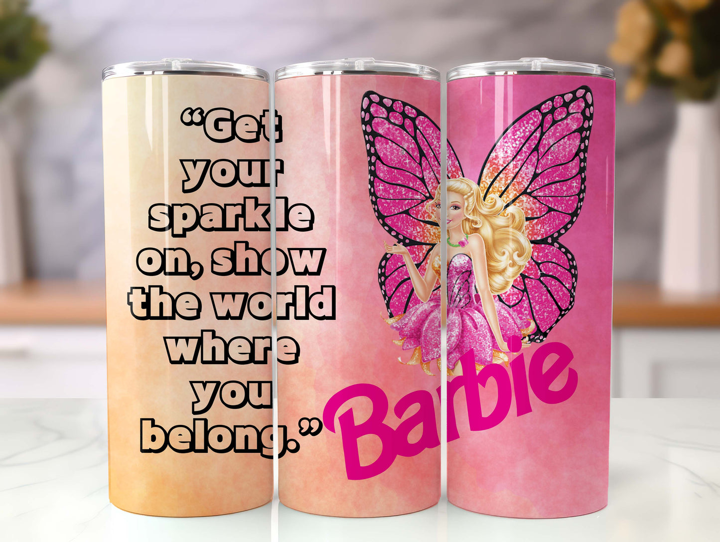 Barbie Tumbler Wrap, 20oz Straight Skinny Wrap, Sublimation Design, Cartoon Tumbler Design, Digital Download - PNG 13 - VartDigitals