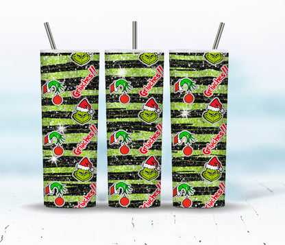 Christmas Tumbler Sublimation Designs  20oz Skinny Tumbler Bundle Wrap