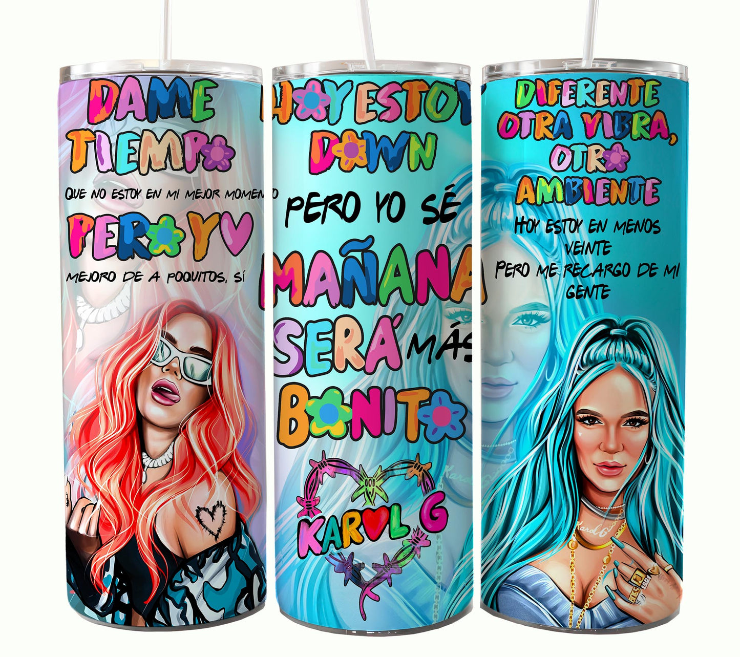 Karol 专辑 Tumbler，Karol Tumbler Wrap，Manana Sera Bonito PNG，Karol G 新专辑封面，Manana Sera Bonito，Pero Tu，kármika，Png