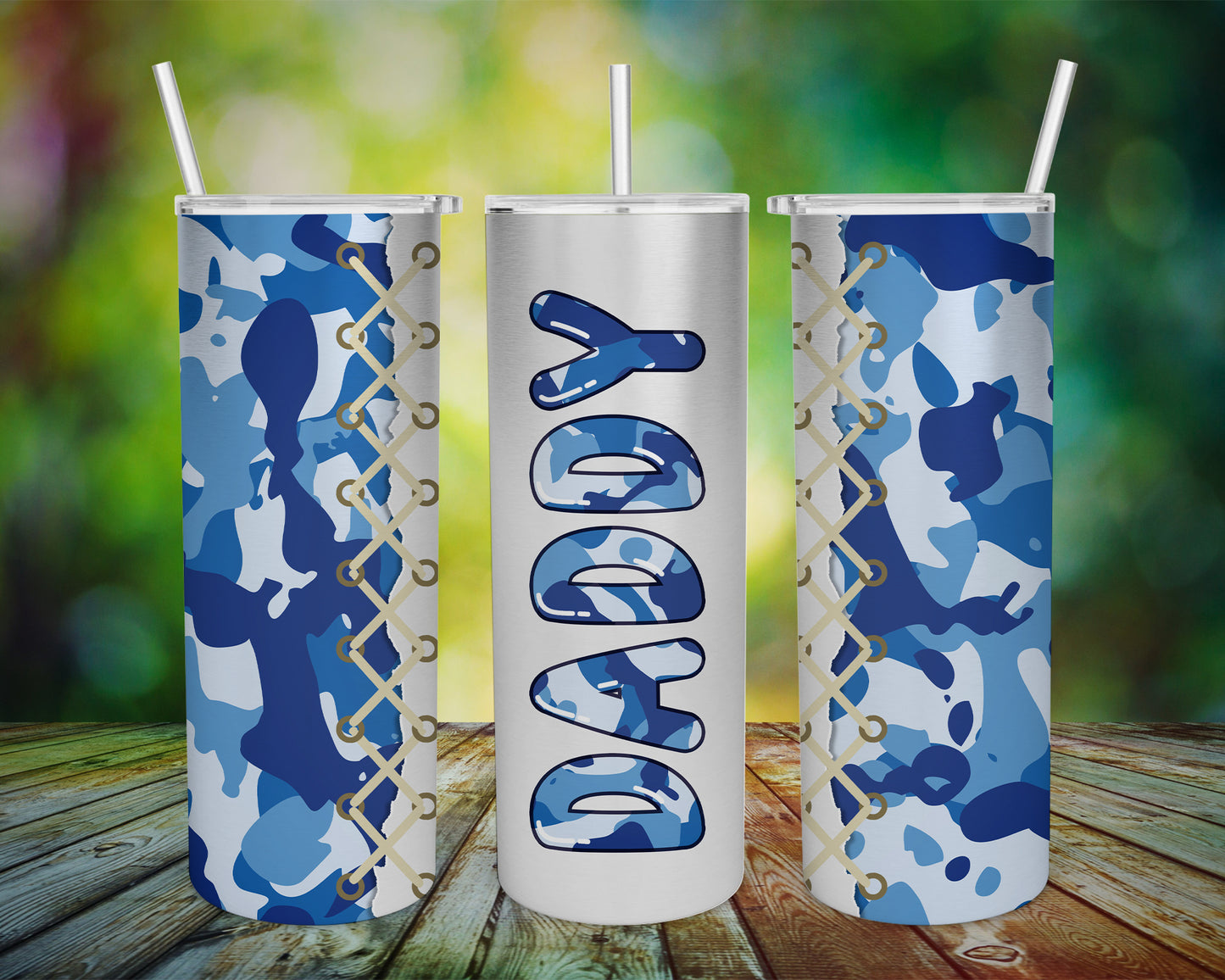 Digital Family 20oz STRAIGHT Skinny Tumbler Wrap