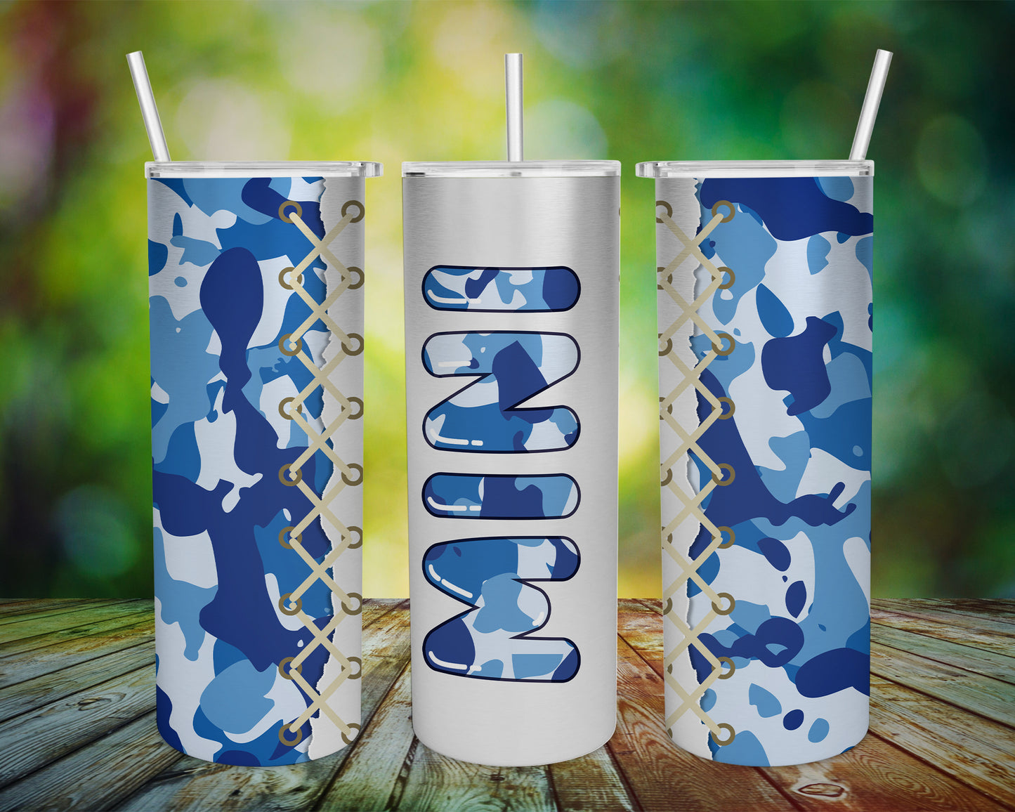 Digital Family 20oz STRAIGHT Skinny Tumbler Wrap