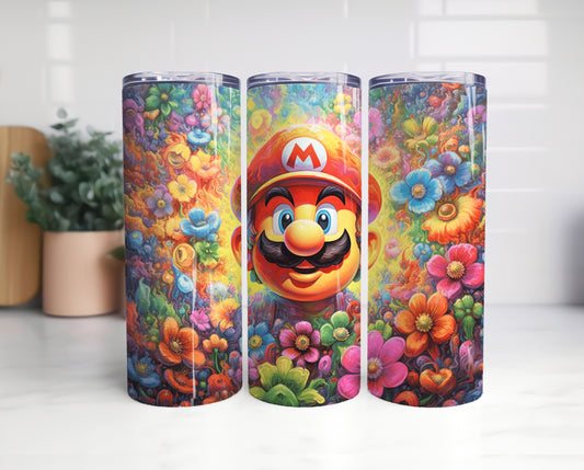 Big Bundle Mario Tumbler, Mario Tumbler 20oz, 20oz Skinny Tumbler, Cartoon Tumbler, Video Game Skinny Tumbler 15 - VartDigitals