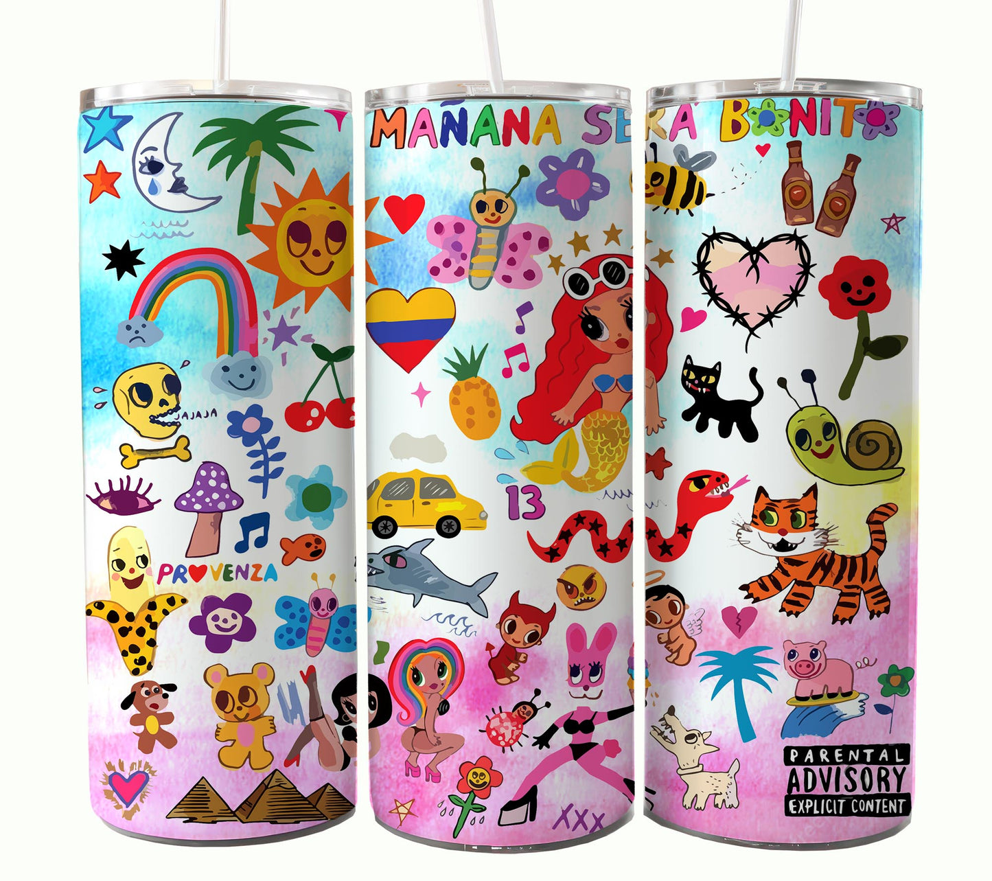 Karol 专辑 Tumbler，Karol Tumbler Wrap，Manana Sera Bonito PNG，Karol G 新专辑封面，Manana Sera Bonito，Pero Tu，kármika，Png