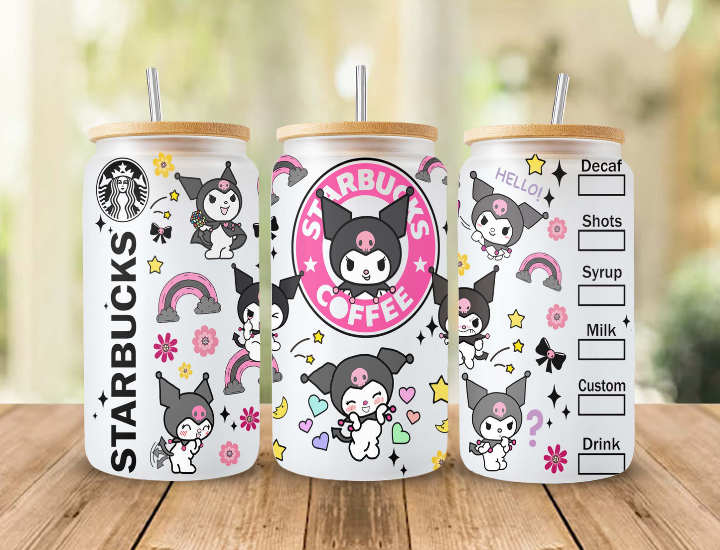 Bundle Kawaii Kitty Kaffeebecher Wrap, Kitty Kaffee, Kitty 16oz Dose Glas Wrap, Kitty Tumbler Wrap, Pink Cat Tumbler, Sofortiger Download 