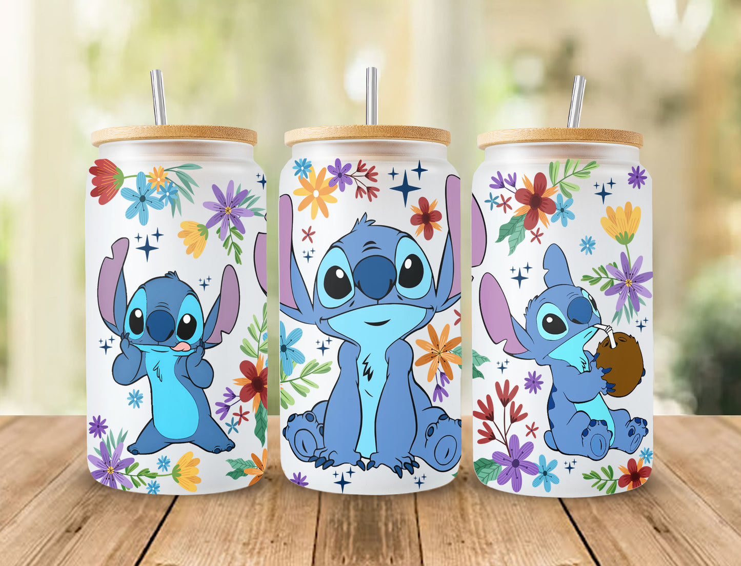 Frühling 16oz Libbey Glas Dose Tumbler Sublimation Design, Frühling Stich, Design digitaler Download PNG 