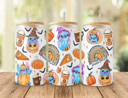 Halloween Tumbler 20oz, 16oz Libbey Can Glass, Hor Tumbler Wrap