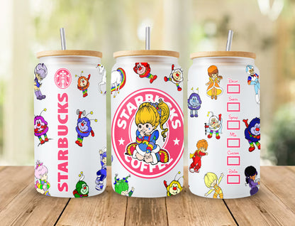 Cartoon 16oz libbey can Cartoon PNG, 16oz Glass Can Wrap, 16oz Libbey Can Glass, Catoon kids Tumbler Wrap, Full Glass Can Wrap - VartDigitals