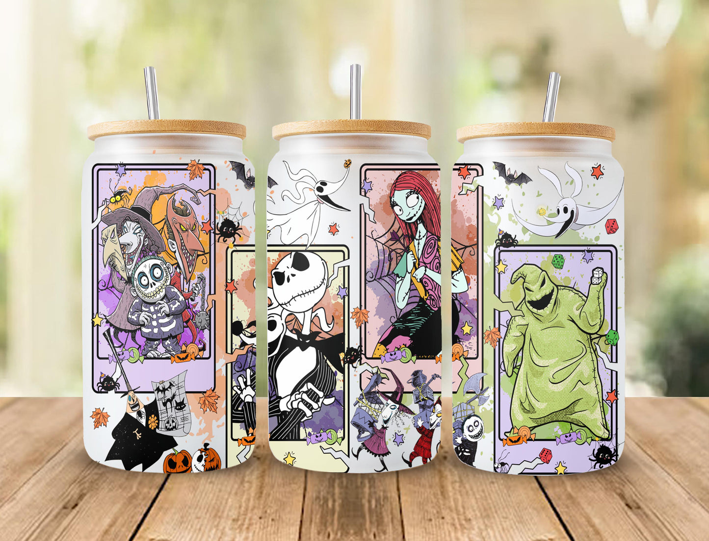 Tumbler Wrap, 16oz Can Glass Wrap, Halloween Can Glass