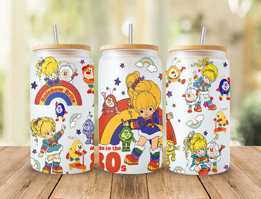 80er Jahre Cartoon Dose Glas, 16oz Dose Glas Wrap Design PNG, Retro Cartoon 80er Jahre Tumbler, 80er Jahre Cartoons png, Retro 80er Jahre Cartoons Tumbler Wrap, Png 1 