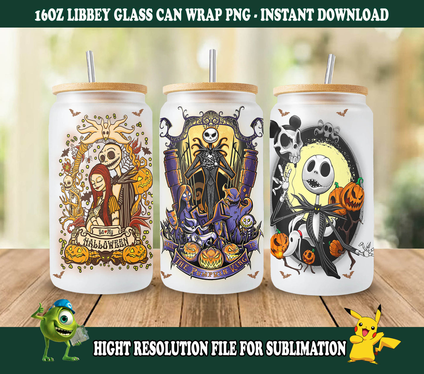 Halloween Bundle 16oz libbey can Cartoon PNG 3