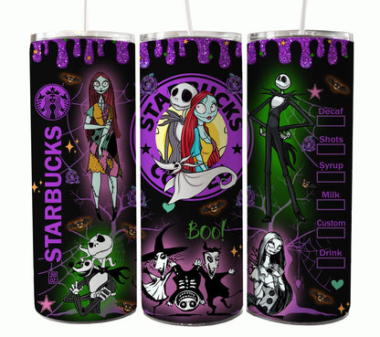 Hocus Pocus Tumbler 20 盎司，万圣节 Tumbler png 设计用于升华，有趣的营养事实万圣节升华数字下载