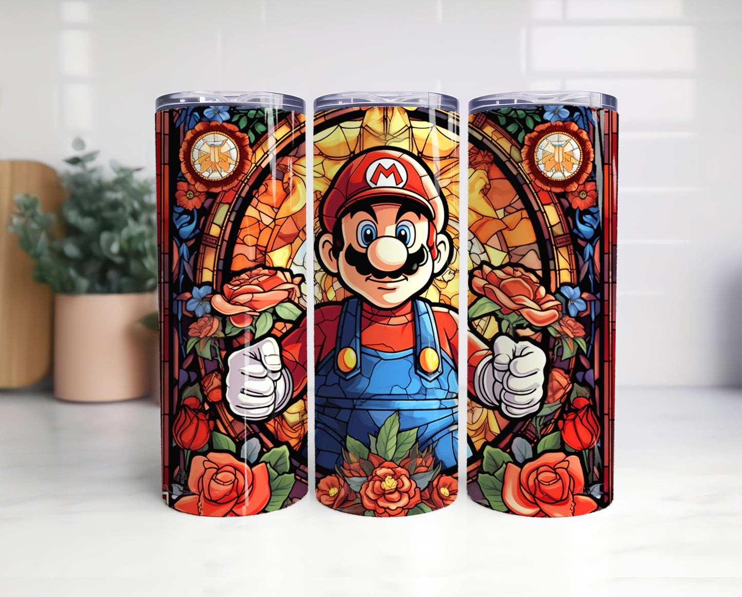 Big Bundle Mario Tumbler, Mario Tumbler 20oz, 20oz Skinny Tumbler, Cartoon Tumbler, Video Game Skinny Tumbler 16 - VartDigitals