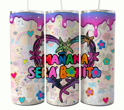 Karol 专辑 Tumbler，Karol Tumbler Wrap，Manana Sera Bonito PNG，Karol G 新专辑封面，Manana Sera Bonito，Pero Tu，kármika，Png