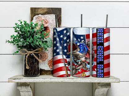 USA American Mama Tumbler Wrap, Mama Sublimation Design, 20 oz Skinny Tumbler, Western Patriotischer Tumbler PNG, Mom Messy Bun Digital Download