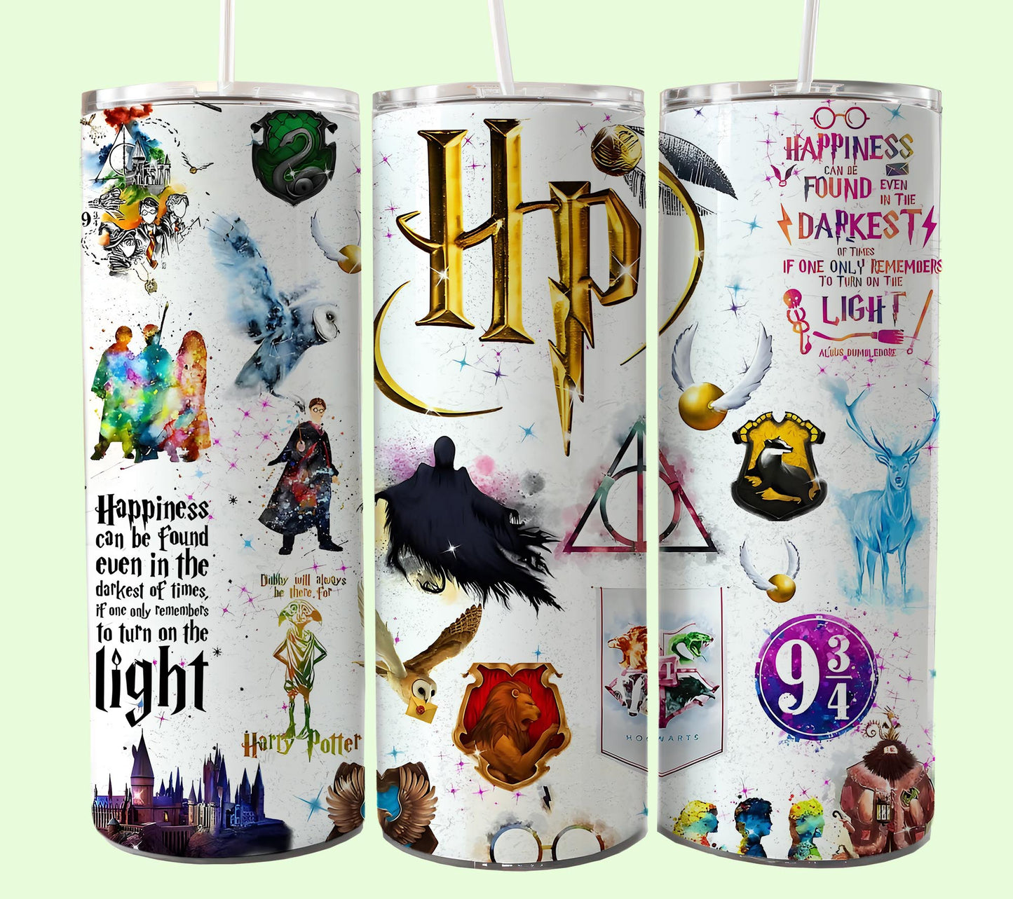 Magischer 20oz Tumbler Wrap PNG, HP Skinny Tumbler Sublimation, Zauberer Tumbler Png, Potterhead Tumbler Png, Hogwarts Wrap, Harry Magic Png