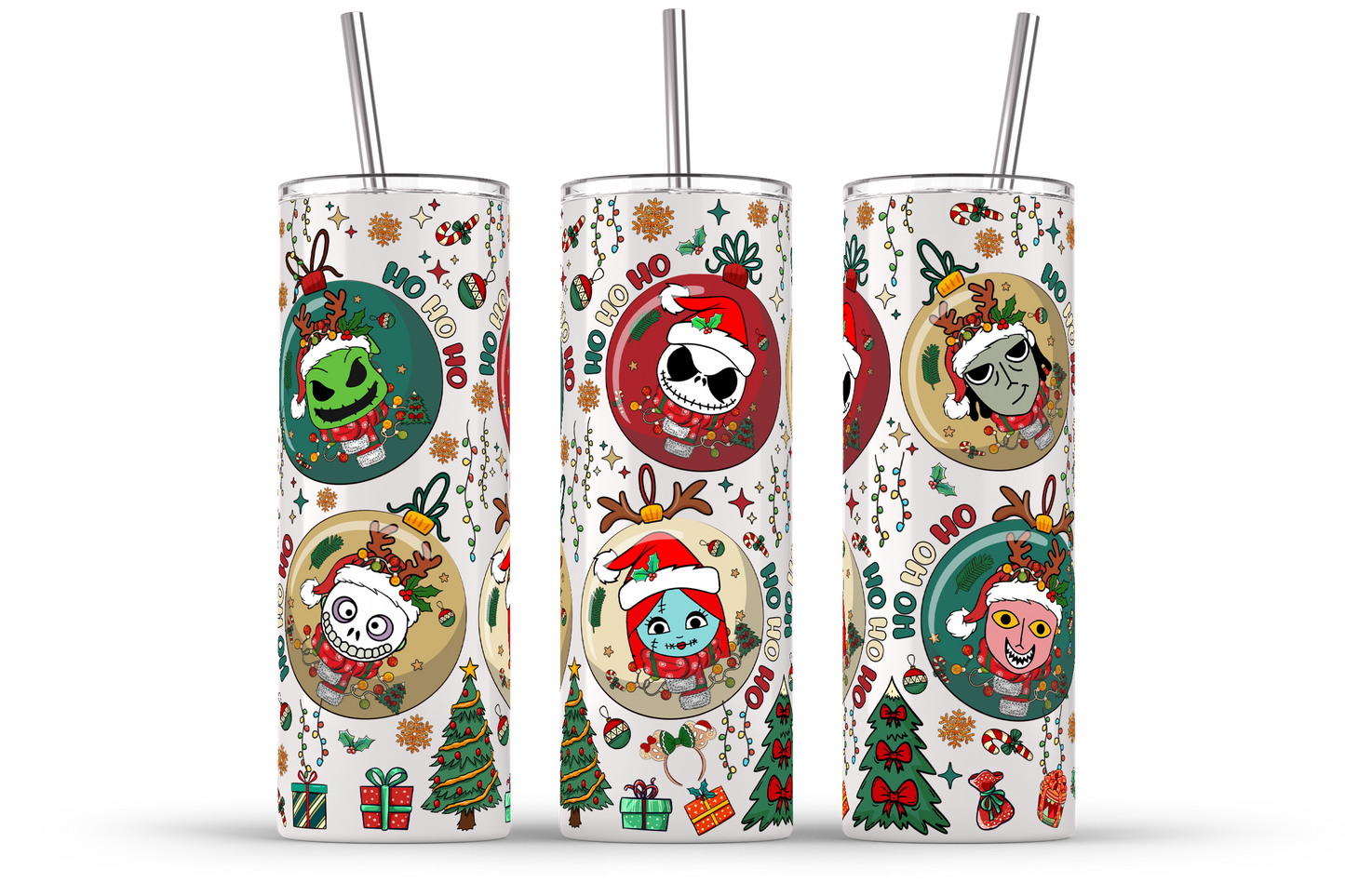 Weihnachtsbecher-Paket, 20oz Skinny Straight, 20oz Weihnachtsbecher, Weihnachtsbecher Wrap, Tumbler Wrap Png, Digitaler Download