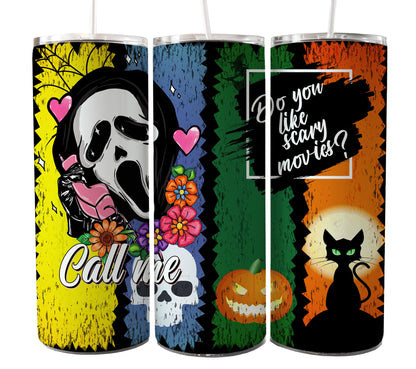 Bundle Horror Charaktere 20oz Skinny Tumbler Sublimation Designs Zeitung Horror Bundle Png Tumbler Straight Digital Download 2