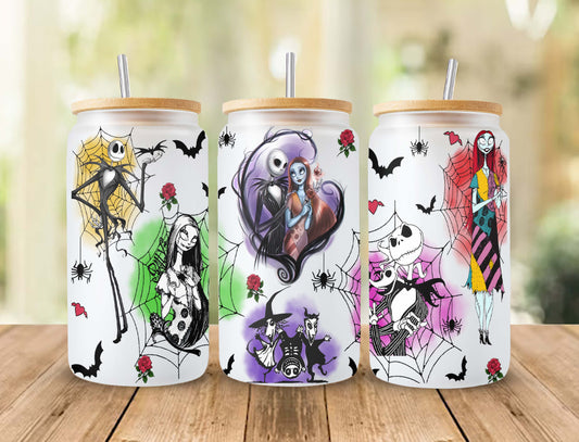 Scary Movie Nightmare Tumbler Wrap, 16oz Can Glass 18