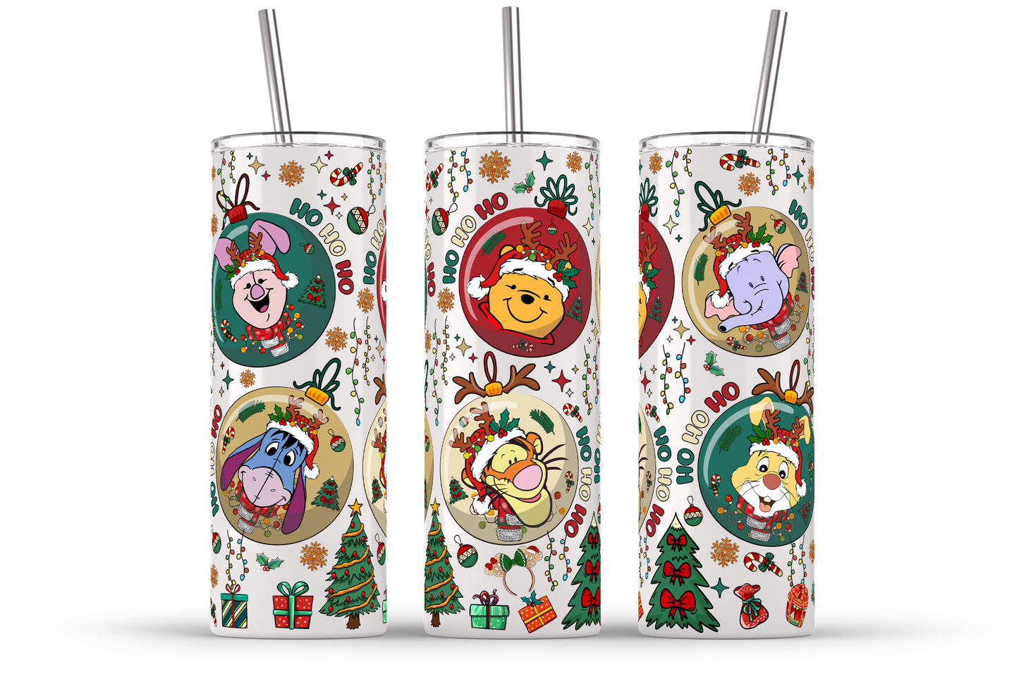 Weihnachtsbecher-Paket, 20oz Skinny Straight, 20oz Weihnachtsbecher, Weihnachtsbecher Wrap, Tumbler Wrap Png, Digitaler Download