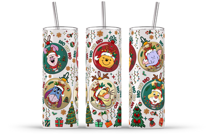 Weihnachtsbecher-Paket, 20oz Skinny Straight, 20oz Weihnachtsbecher, Weihnachtsbecher Wrap, Tumbler Wrap Png, Digitaler Download