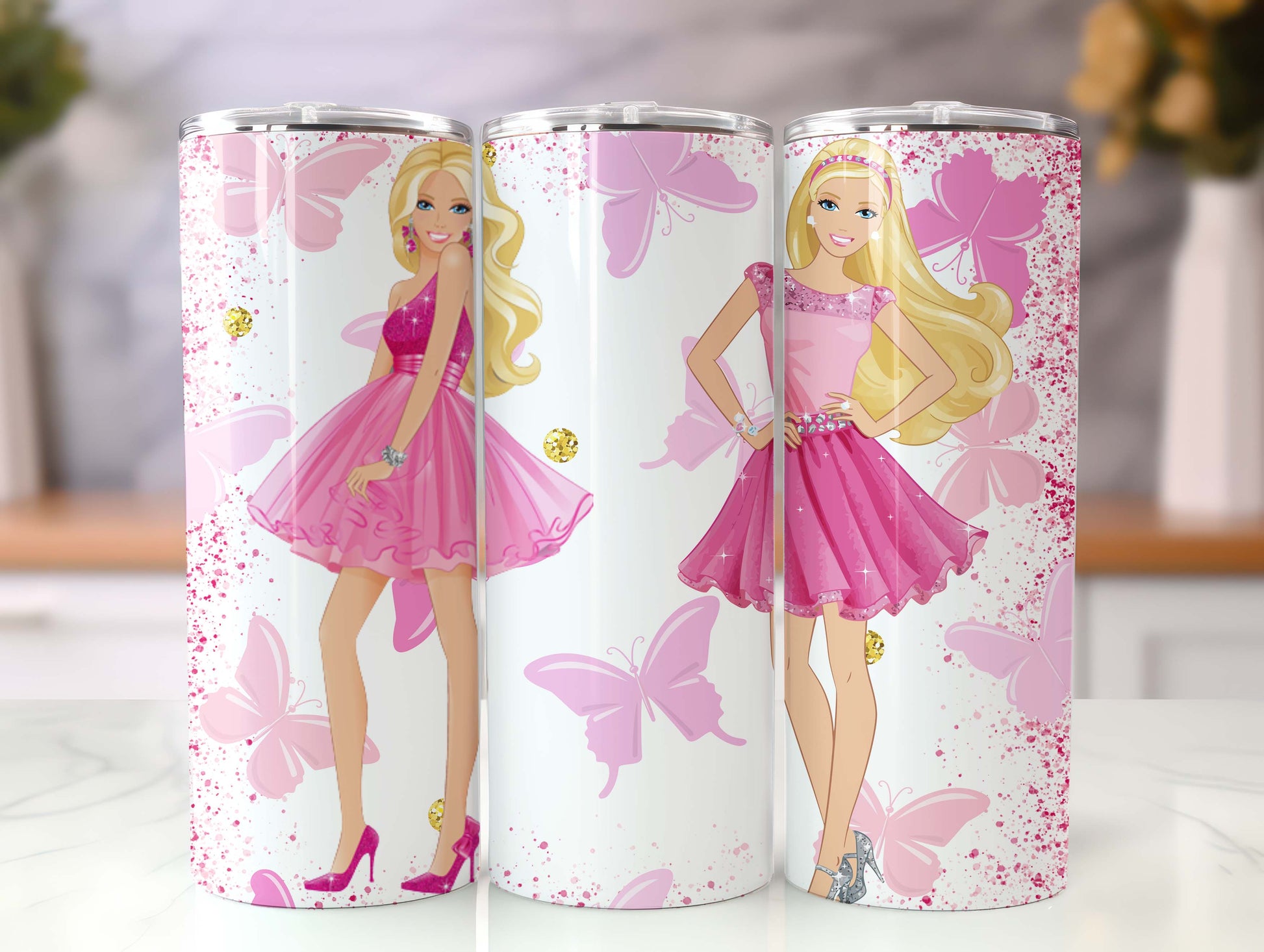 Barbie Tumbler Wrap, 20oz Straight Skinny Wrap, Sublimation Design, Cartoon Tumbler Design, Digital Download - PNG 19 - VartDigitals