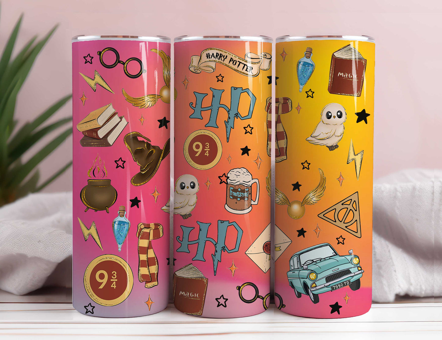 Harry Tumbler 包装，20oz 细长 Tumbler，Wizard Tumbler 包装，Harry Tumbler，细长 Tumbler 包装，全 Tumbler 包装，Png 下载