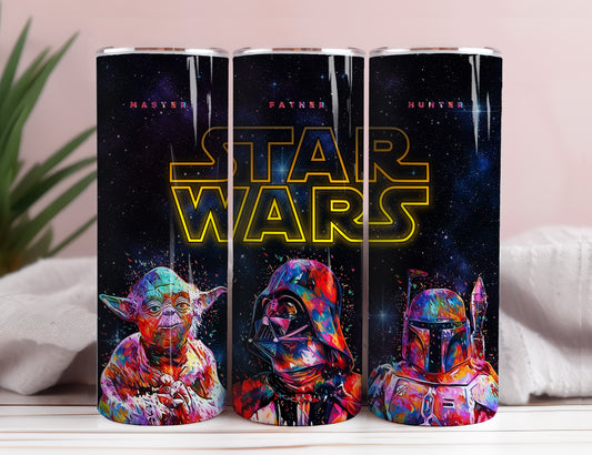 Star Wars Tumbler Wrap, 20 oz Skinny Tumbler Sublimation Design, Tumbler Wrap Design, Sofortiger digitaler Download PNG 1