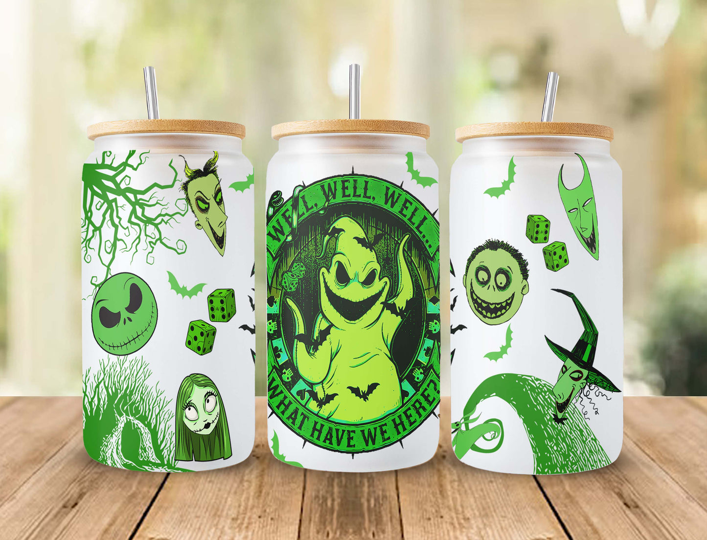 16oz Can Glass Wrap, Halloween Png, Sublimation Design Png 1