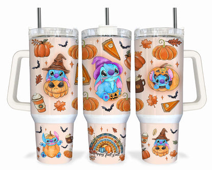 40oz tumbler wrap Halloween ST F