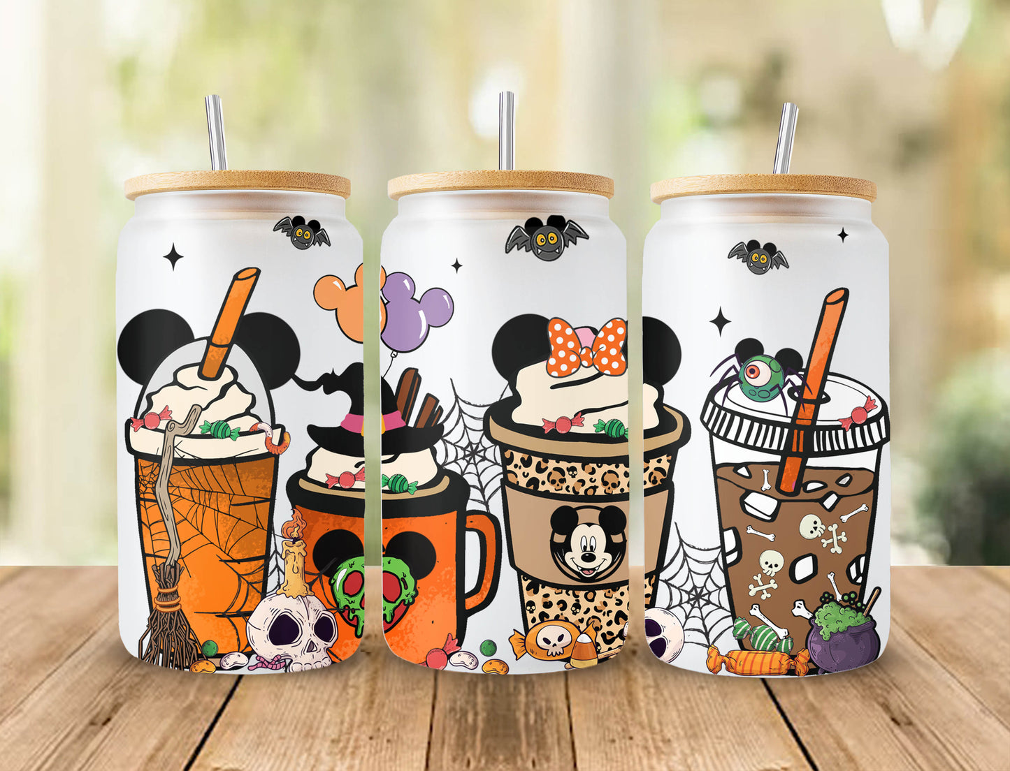 Cartoon Halloween 16oz Libbey Dose Cartoon PNG, 16oz Glasdose Wrap, 16oz Libbey Dose Glas, Catoon Kinder Tumbler Wrap, Vollglas Dose Wrap