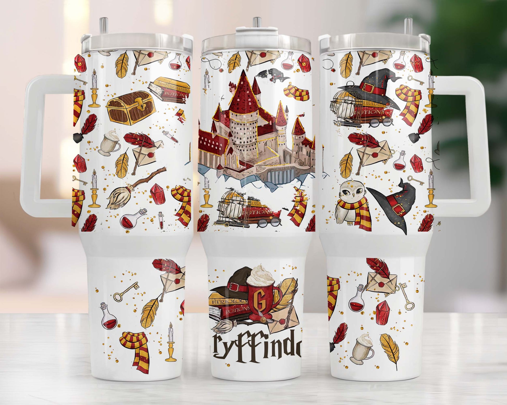 Magic 40 oz Tumbler Wrap PNG, HP Quencher Tumbler Sublimation, Wizard Houses Tumbler Png, Potterhead Tumbler Png, Hogwarts Wrap, Harry Magic 1 - VartDigitals