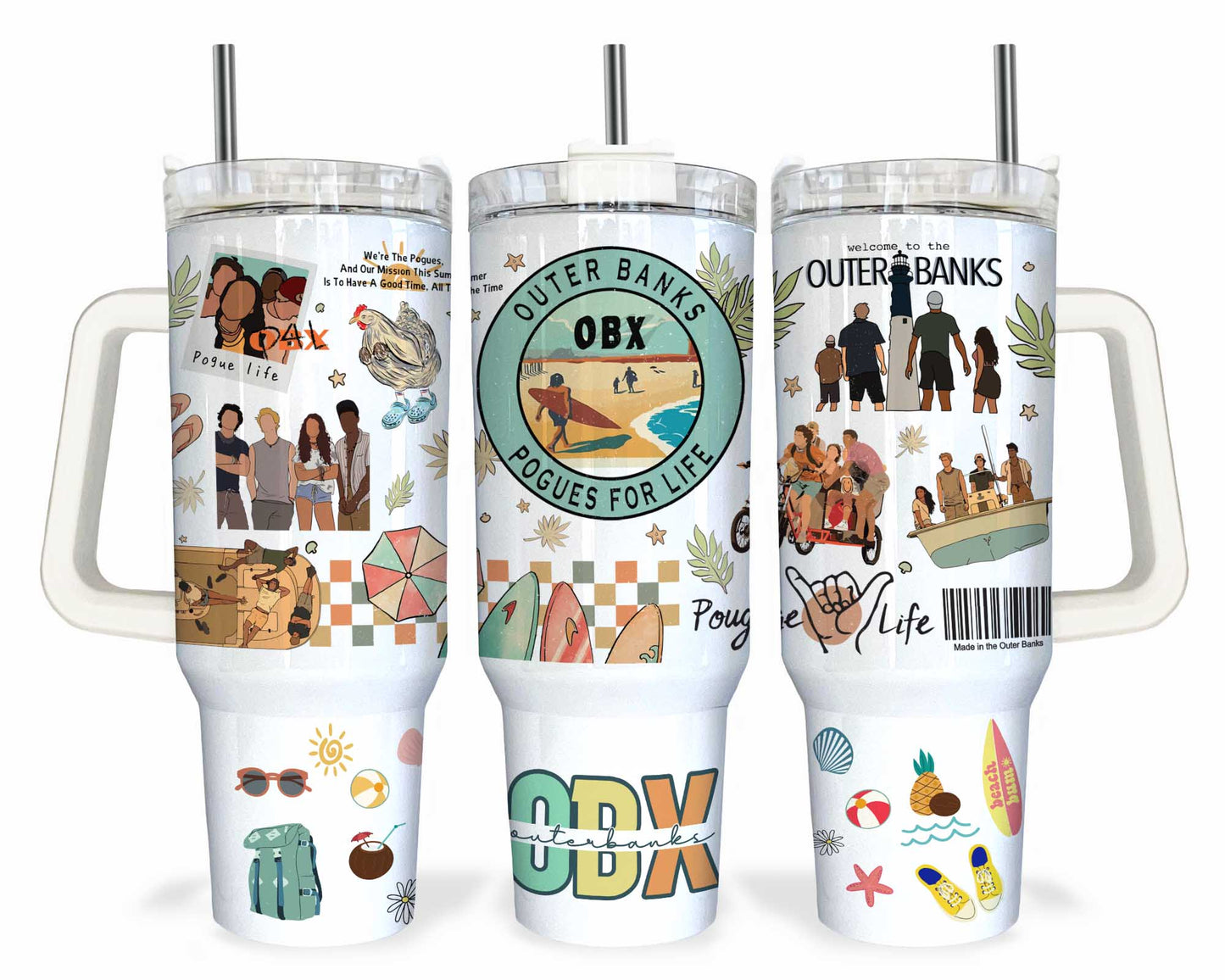 Outer Banks Pogue Life Tumbler Wrap, Paradies auf Erden Tumbler, Outer Banks Skinny Tumbler, 20oz Skinny Straight, Sofortiger Download