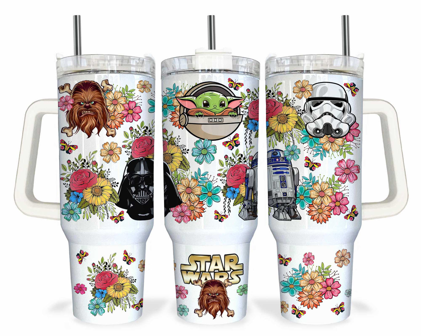 40oz Tumbler, 40oz Quencher Tumbler, Cartoon Tumbler Wrap, Png Instant Download 1