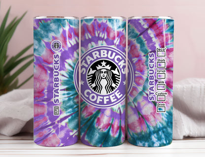 Starbucks 20 oz Tumbler Wrap STRAIGHT TAPERED PNG, Starbucks Hibiscus Tumbler Sublimation Digitaler Download Tumbler Bundle, Sofortiger Download