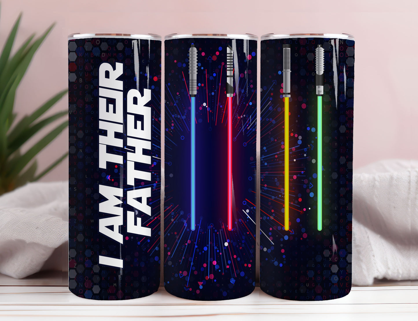 Bester Papa in der Galaxie Vatertag Weltraum 20 oz Skinny Tumbler Sublimation Wrap Design Straight größenveränderbares PNG Digitaler Download