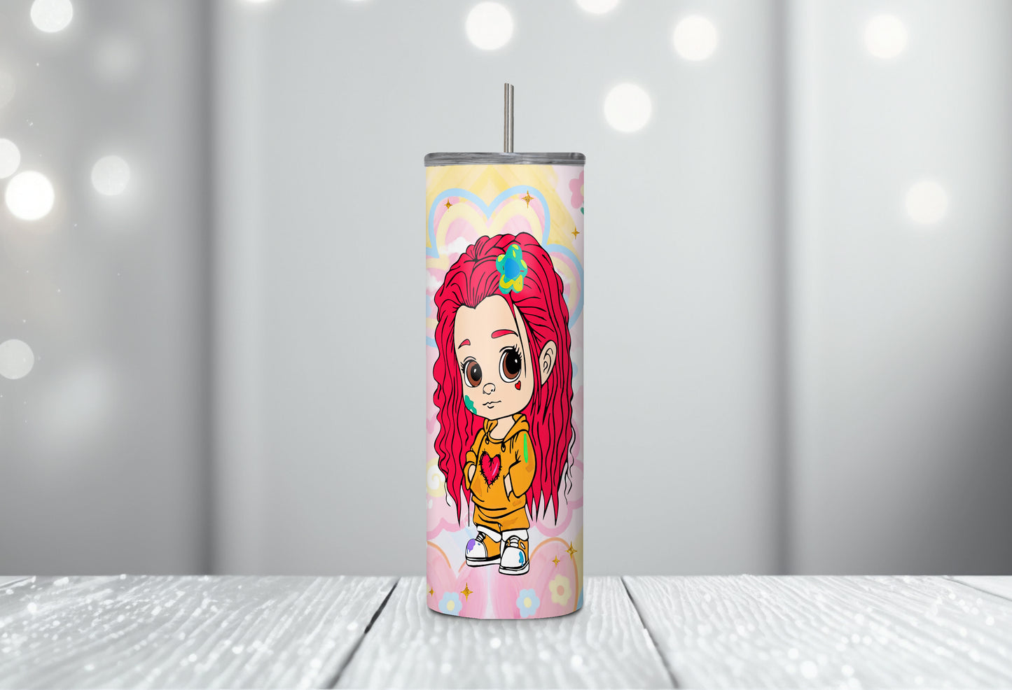 Karol New Album Cover Mañana Será Bonito 20oz Sublimation Tumbler Wrap, Manana Sera Bonito Tumbler Wrap PNG, Karol G Tumbler Wrap 3 - VartDigitals