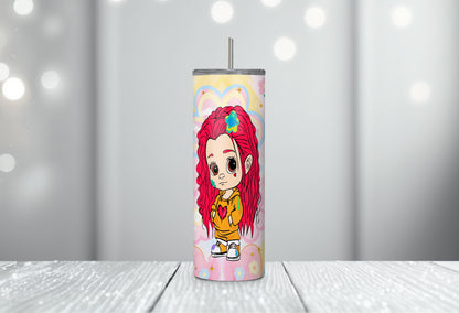 Karol New Album Cover Mañana Será Bonito 20oz Sublimation Tumbler Wrap, Manana Sera Bonito Tumbler Wrap PNG, Karol G Tumbler Wrap 3 - VartDigitals