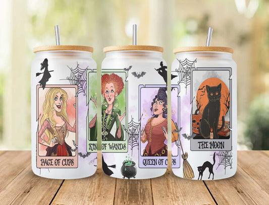 Halloween 16oz glass can png design for sublimation 1