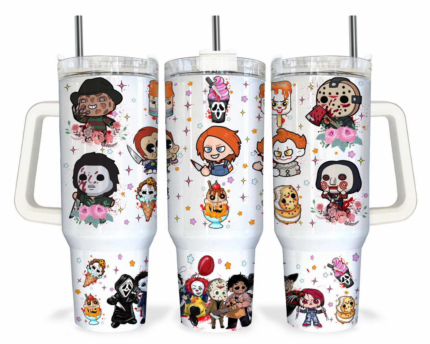 Horror 40oz Tumbler Wrap NEW 2