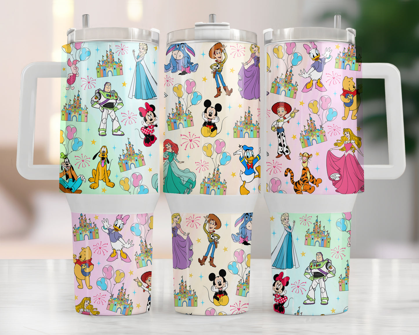 Movies Characters 40oz Tumbler Wrap Png, Cartoon Characters 2 pieces 40 oz Tumbler Png, Magic Cartoon 40oz Tumbler Png Sublimation Design - VartDigitals