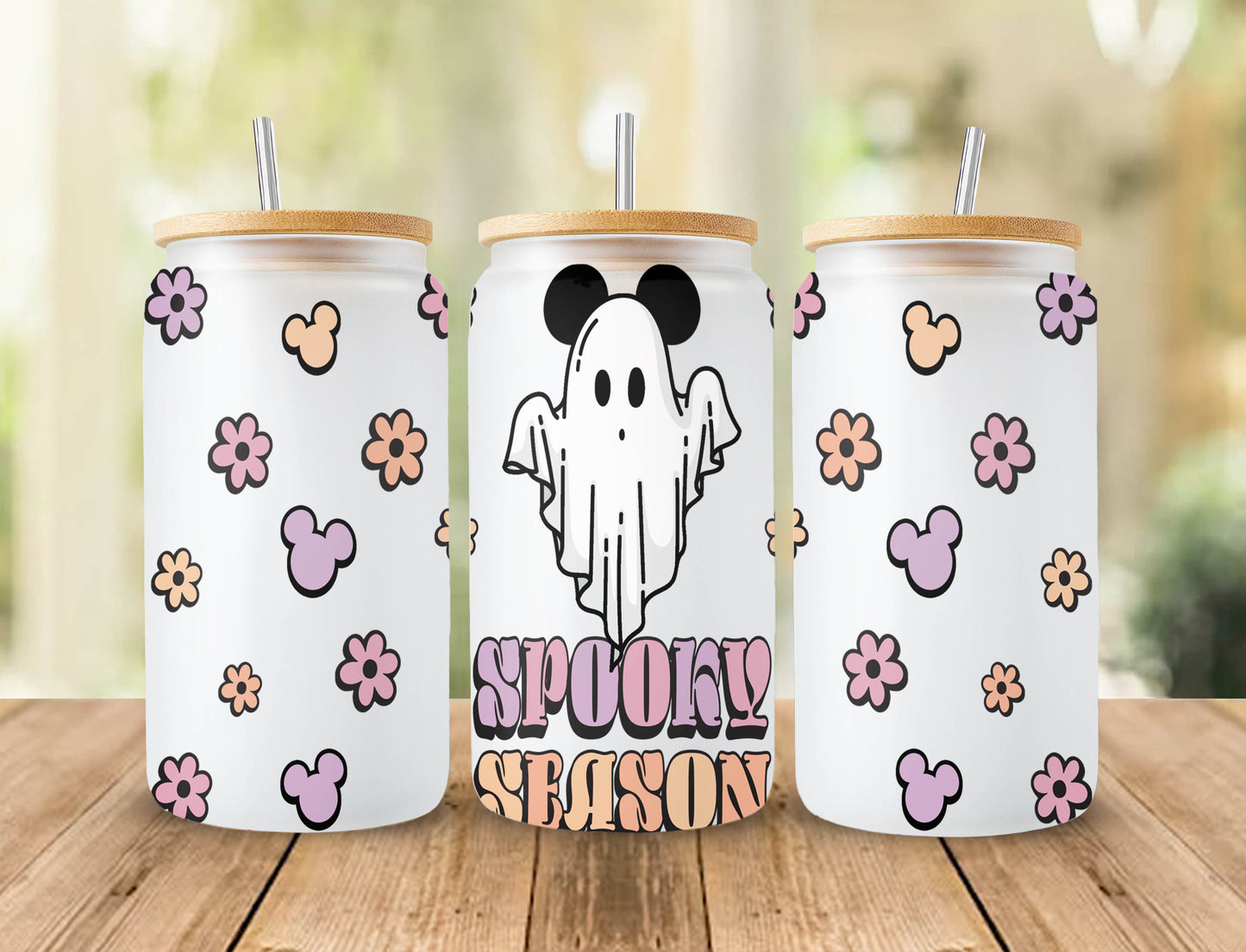 Halloween Dosenglas SVG Bundle, 16oz Libbey Full Wrap SVG, Halloween SVG, Dosenglas SVG, Datei für Cricut, Kaffeeglas Wrap, Libbey Vorlage