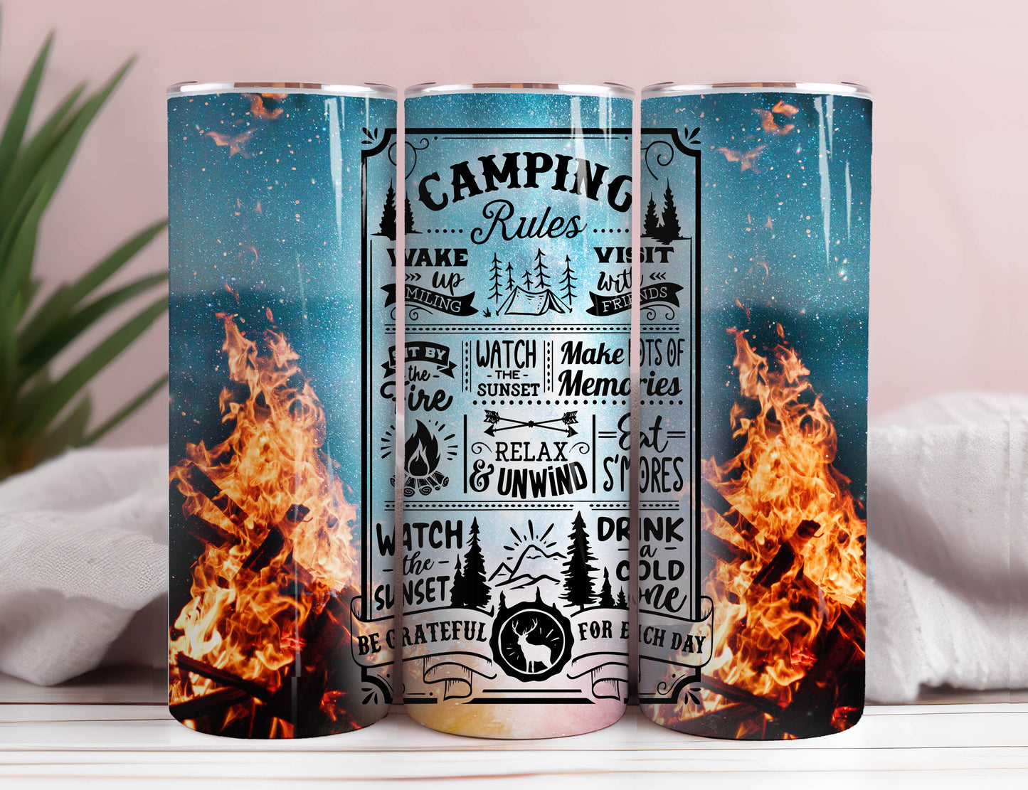 Camping Life Tumbler Wrap Bundle, 20oz Skinny Sublimation Designs gerade, Tape, Camping PNG Datei Digital Download, Camping Tumbler png, Camp Tumbler 1