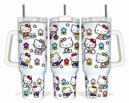 Hello Kitty Sanrio 随行杯 - Sanrio 爱好者可下载 PNG 20 盎司咖啡随行杯