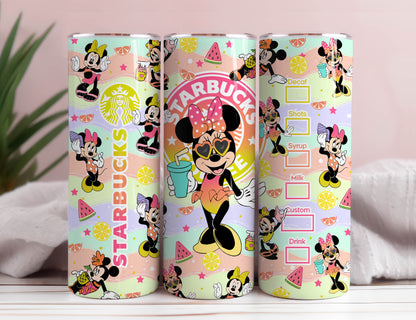 20 oz Maus Tumbler Wrap Png, Maus Sommer Tumbler Design Skinny Sublimation Digital Download, Girl Trip Tumbler Png, Strand Tumbler Wrap